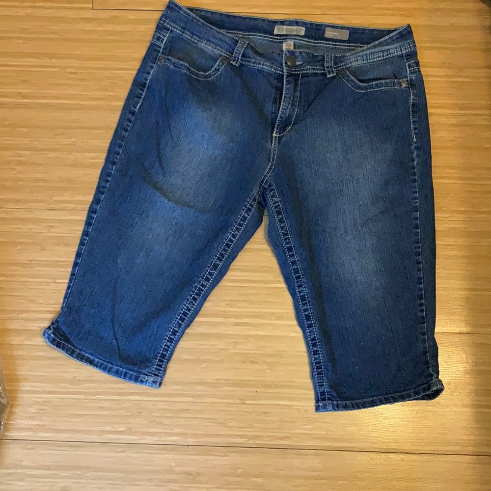Nine West Denim Skimmers Size 16 Medium Rise